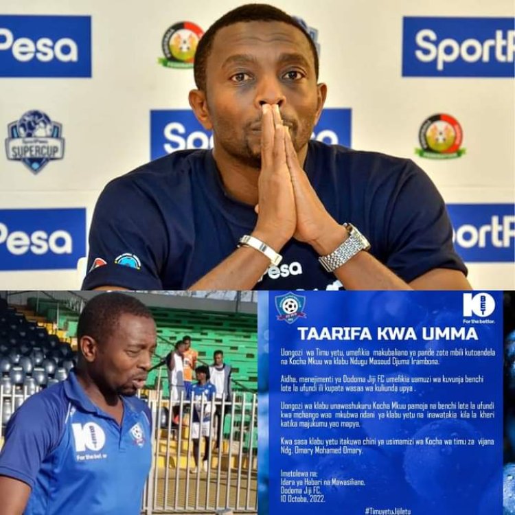 Ntaho amara kabiri! umutoza Masudi Djuma yirukanwe atamaze umwaka mu ikipe yatozaga