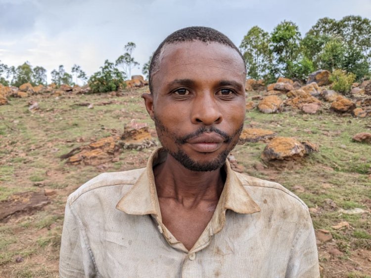 Ganza Eric ni umuturage wo mu Murenge wa Mpanga hamwe mu hatewe ibiti bya Caltris