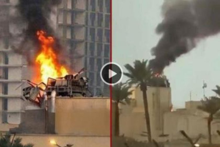 Baghdad:Ambasade y'Amerika yarashweho misile umwotsi mwinshi uracumba